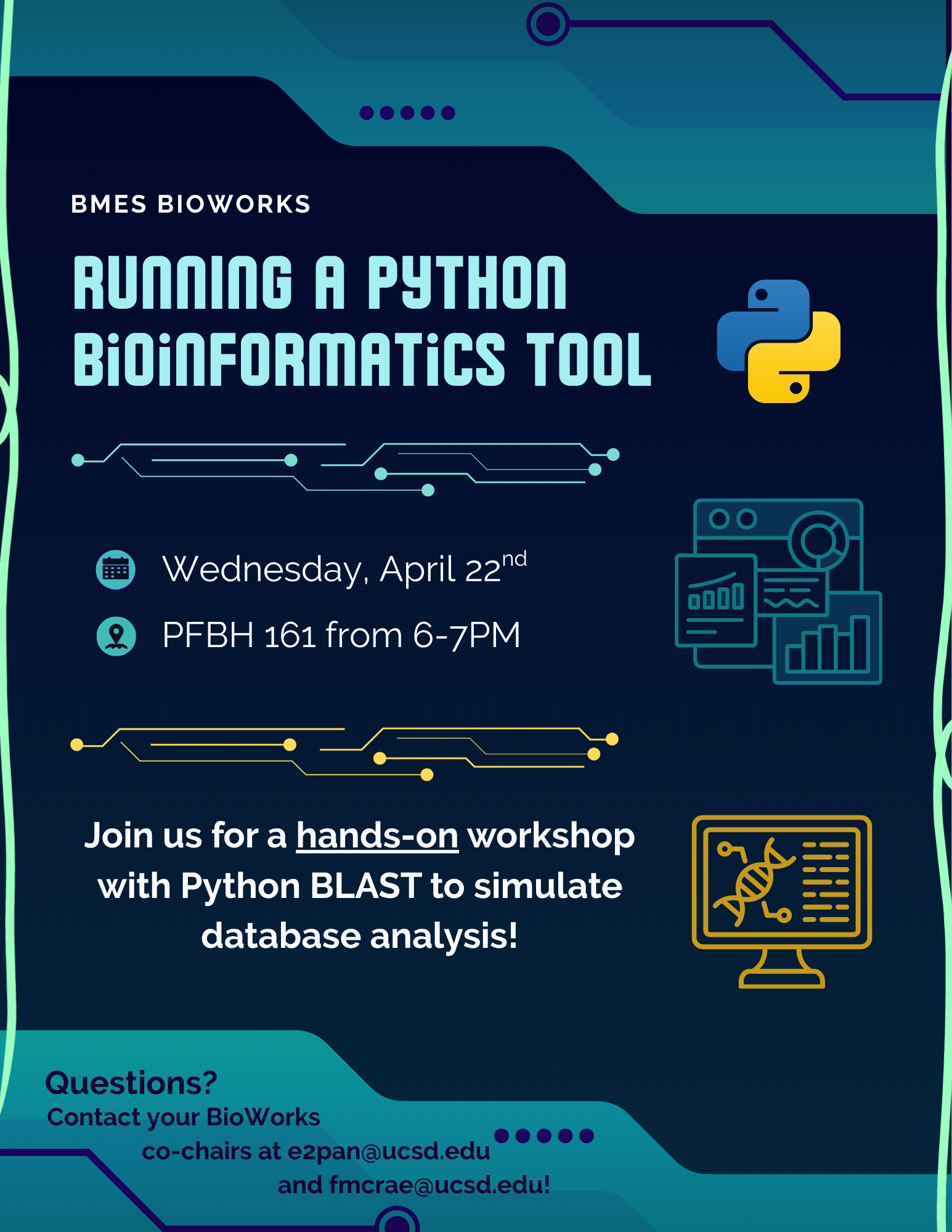 Bioinformatics Workshop #4 flyer