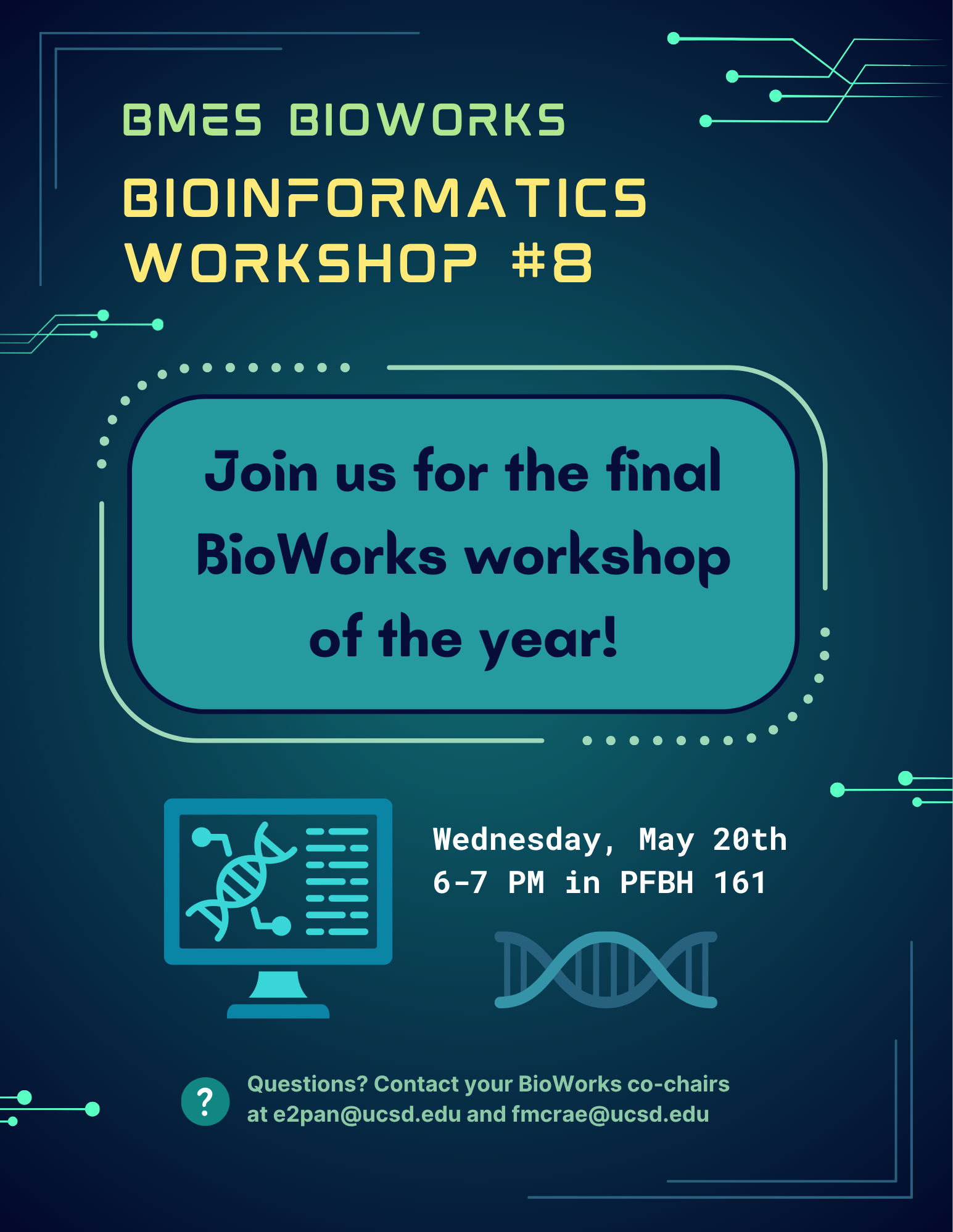 BioWorks Committee Meeting #8 flyer