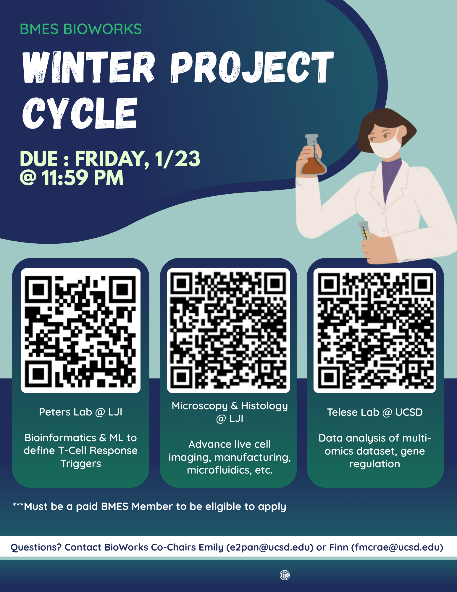 Winter Project Cycles flyer