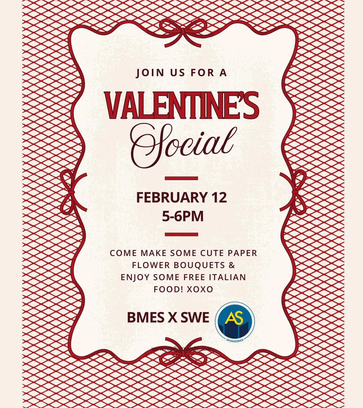 BMES x SWE Valentine's Social flyer