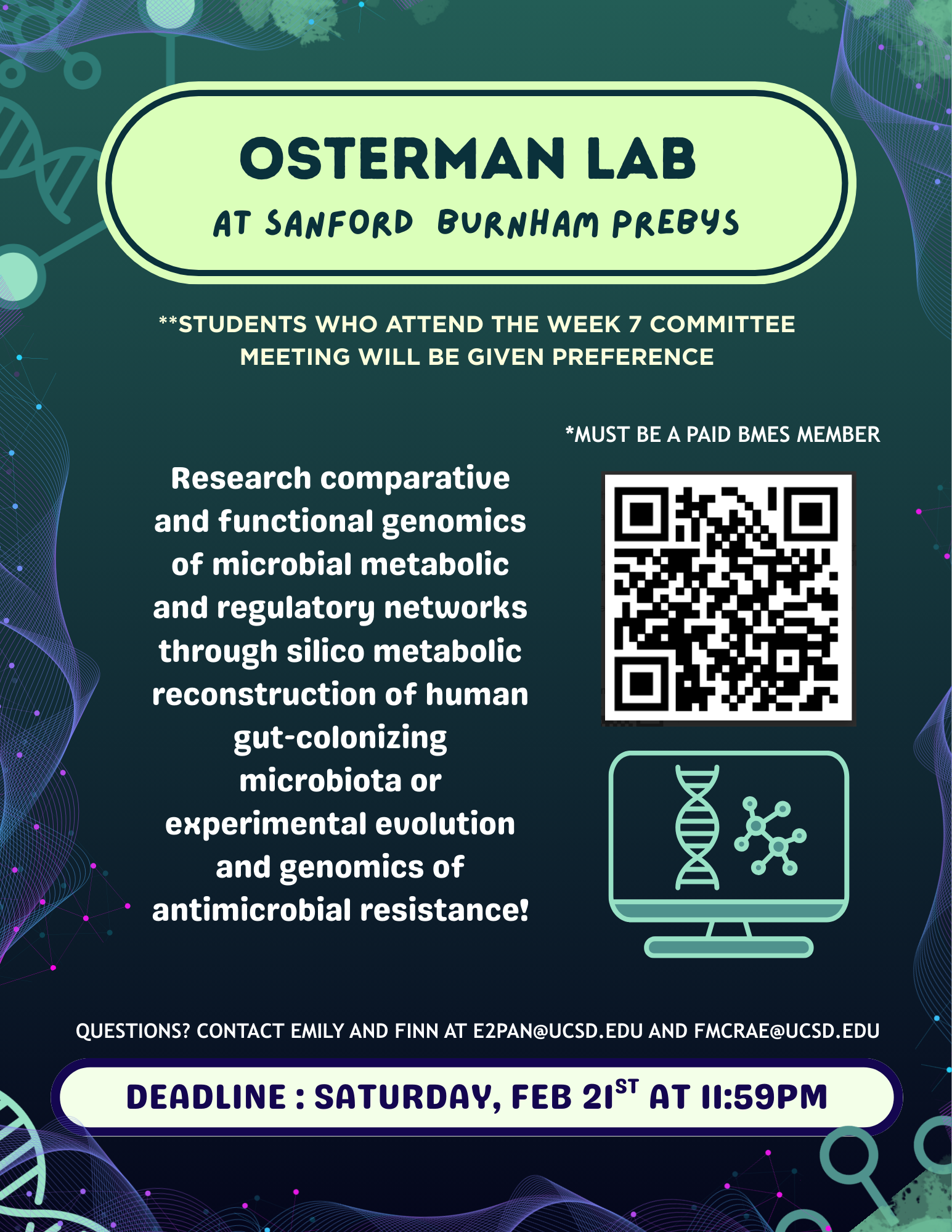 Osterman Lab Project Cycle flyer