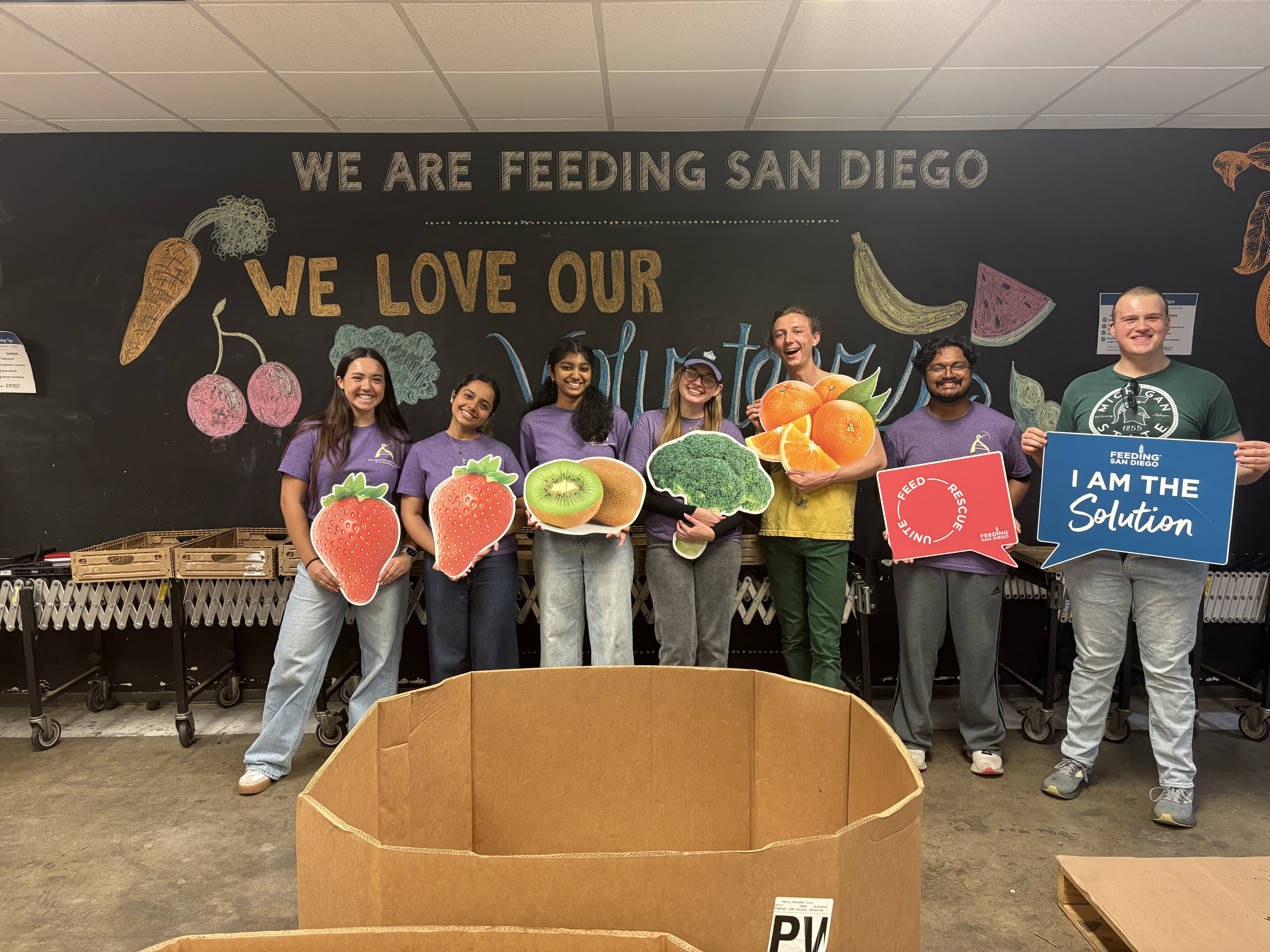 Volunteering at Feeding San Diego flyer